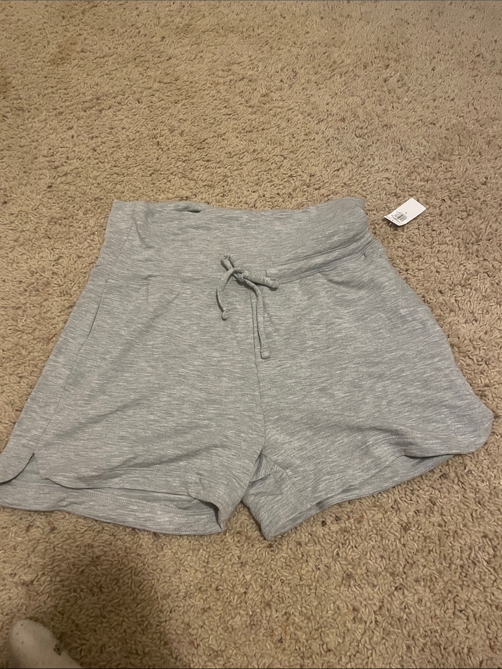 Old Navy Light Gray Athletic Drawstring Shorts
